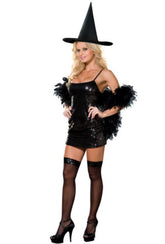 Bewitching Dream Girl Witch Costume Kit Fancy Dress Ups
